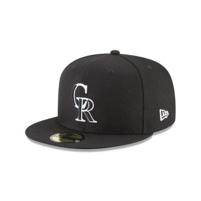 Colorado Rockies Gorra | New Era MLB Basic 59fifty Fitted Cap Mexico - Negros